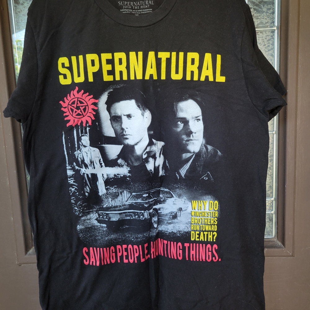 Supernatural Final Season Black Graphic T-Shirt